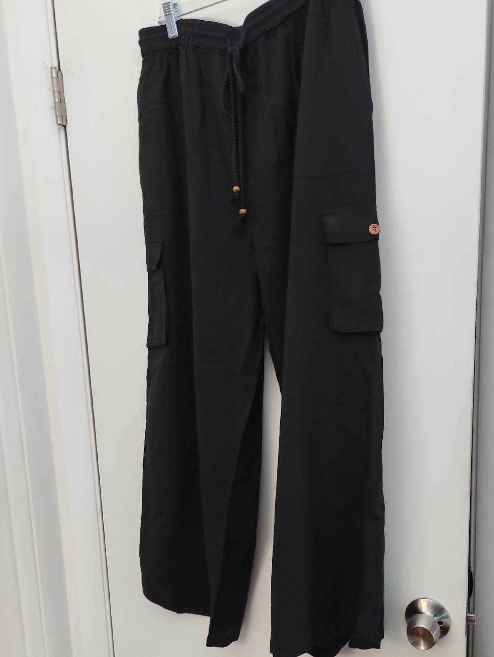 Raviya Black Beach Cover Up Cargo Pants
